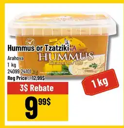Mayrand Arahova Hummus or Tzatziki offer