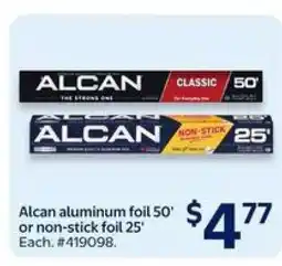 Walmart ALCAN ALUMINUM FOIL offer