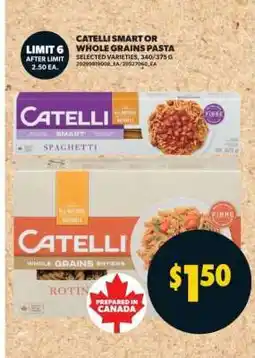 Real Canadian Superstore Catelli Smart or Whole Grains Pasta offer