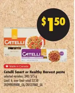 No Frills CATELLI SMART or HEALTHY HARVEST PASTA offer
