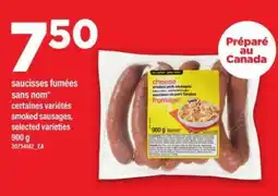 Maxi saucisses fumées sans nom offer