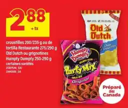 Maxi Old Dutch ou grignotines Humpty Dumpty offer
