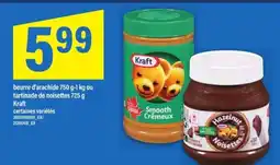 Maxi Kraft beurre d'arachide ou tartinade de noisettes offer