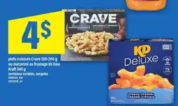 Maxi plats cuisinés Crave ou macaroni au fromage de luxe Kraft offer