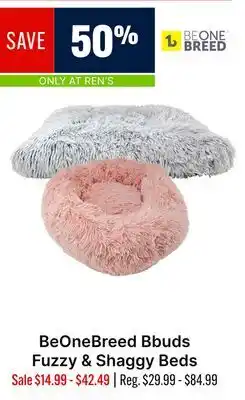 Ren’s Pets Depot BeOneBreed Bbuds Fuzzy & Shaggy Beds offer