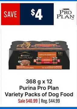 Ren’s Pets Depot Purina Pro Plan Variety Packs of Dog Food offer