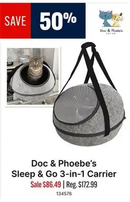 Ren’s Pets Depot Doc & Phoebe's Sleep & Go 3-in-1 Carrier offer
