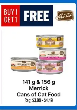 Ren’s Pets Depot Merrick Cans of Cat Food offer