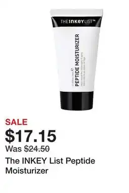 Sephora The INKEY List Peptide Moisturizer offer