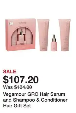Sephora Vegamour GRO Hair Serum and Shampoo & Conditioner Hair Gift Set offer