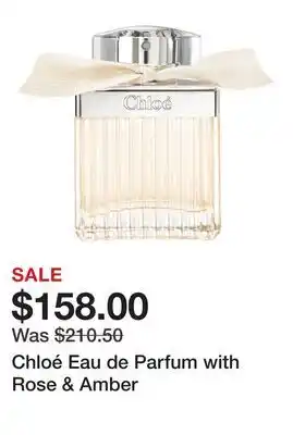Sephora Chloé Eau de Parfum with Rose & Amber offer