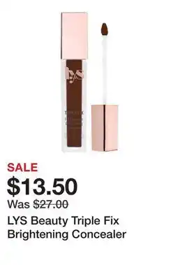 Sephora LYS Beauty Triple Fix Brightening Concealer offer