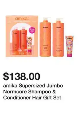 Sephora amika Supersized Jumbo Normcore Shampoo & Conditioner Hair Gift Set offer