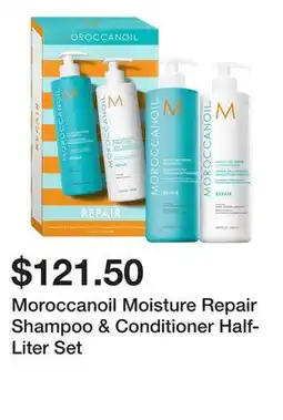 Sephora Moroccanoil Moisture Repair Shampoo & Conditioner Half-Liter Set offer