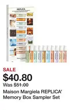 Sephora Maison Margiela REPLICA' Memory Box Sampler Set offer