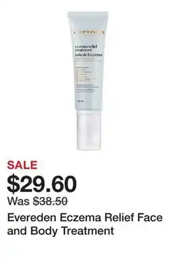 Sephora Evereden Eczema Relief Face and Body Treatment offer