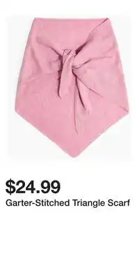 H&M Garter-Stitched Triangle Scarf offer