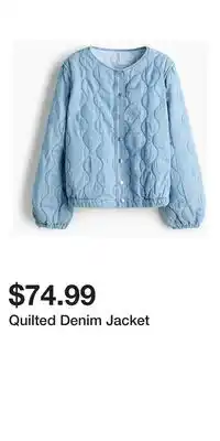 H&M Quilted Denim Jacket offer