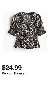 H&M Peplum Blouse offer