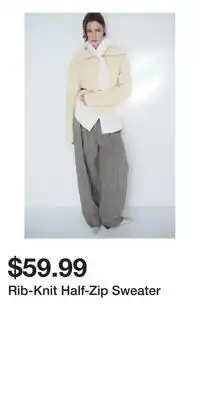 H&M Rib-Knit Half-Zip Sweater offer