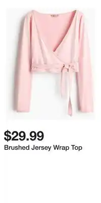 H&M Brushed Jersey Wrap Top offer
