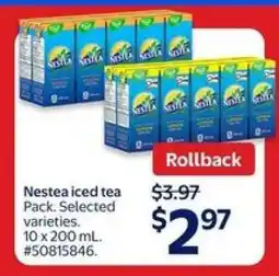 Walmart Nestea Iced Tea Pack offer