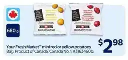 Walmart Your Fresh Market Mini Red or Yellow Potatoes offer