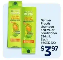 Walmart Garnier Fructis Shampoo or Conditioner offer