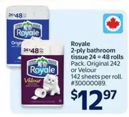 Walmart Royale 2-Ply Bathroom Tissue offer