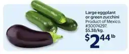 Walmart Large Eggplant or Green Zucchini offer