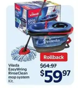 Walmart Vileda EasyWring RinseClean mop system Kit offer