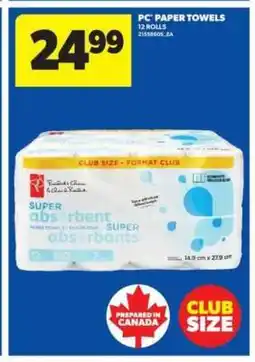 Real Canadian Superstore PC Paper Towels offer