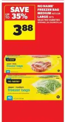 Real Canadian Superstore No Name Freezer Bags offer