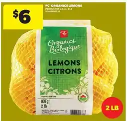 Real Canadian Superstore PC Organics Lemons offer