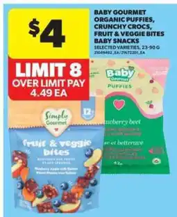 Real Canadian Superstore Baby Gourmet Snacks offer