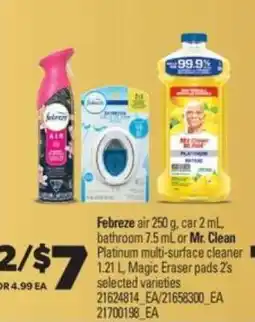 Real Canadian Superstore Febreze or Mr. Clean Products offer