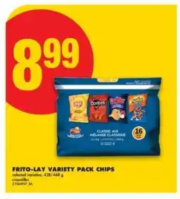 No Frills FRITO-LAY VARIETY PACK CHIPS offer