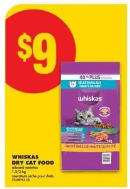 No Frills WHISKAS DRY CAT FOOD offer