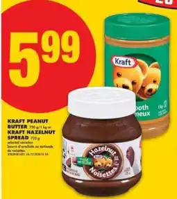 No Frills Kraft Peanut Butter / Kraft Hazelnut Spread offer
