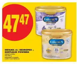 No Frills Enfamil A+ NeuroPro or Gentlease Powders offer