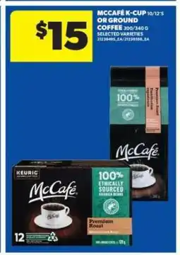 Real Canadian Superstore McCafé K-Cup or Ground Coffee offer