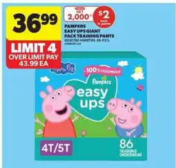 Real Canadian Superstore Pampers Easy Ups Giant Pack Training Pants offer