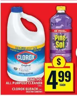 Food Basics Pine-Sol All Purpose Cleaner / Clorox Bleach offer