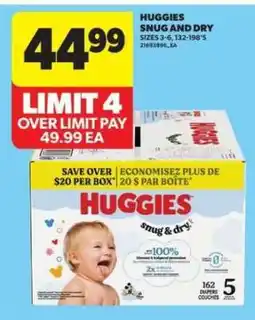 Real Canadian Superstore Huggies Snug and Dry offer
