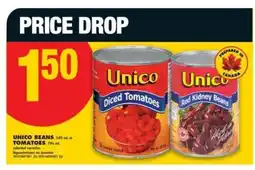 No Frills UNICO BEANS or TOMATOES offer