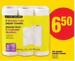No Frills NO NAME PAPER TOWEL offer