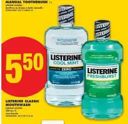 No Frills Listerine Classic Mouthwash offer