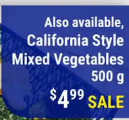 M & M Food Market California Style Mixed Vegetables offer