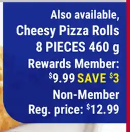 M & M Food Market Cheesy Pizza Rolls 8 PIECES offer