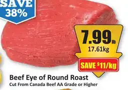 Starsky Beef Eye of Round Roast offer